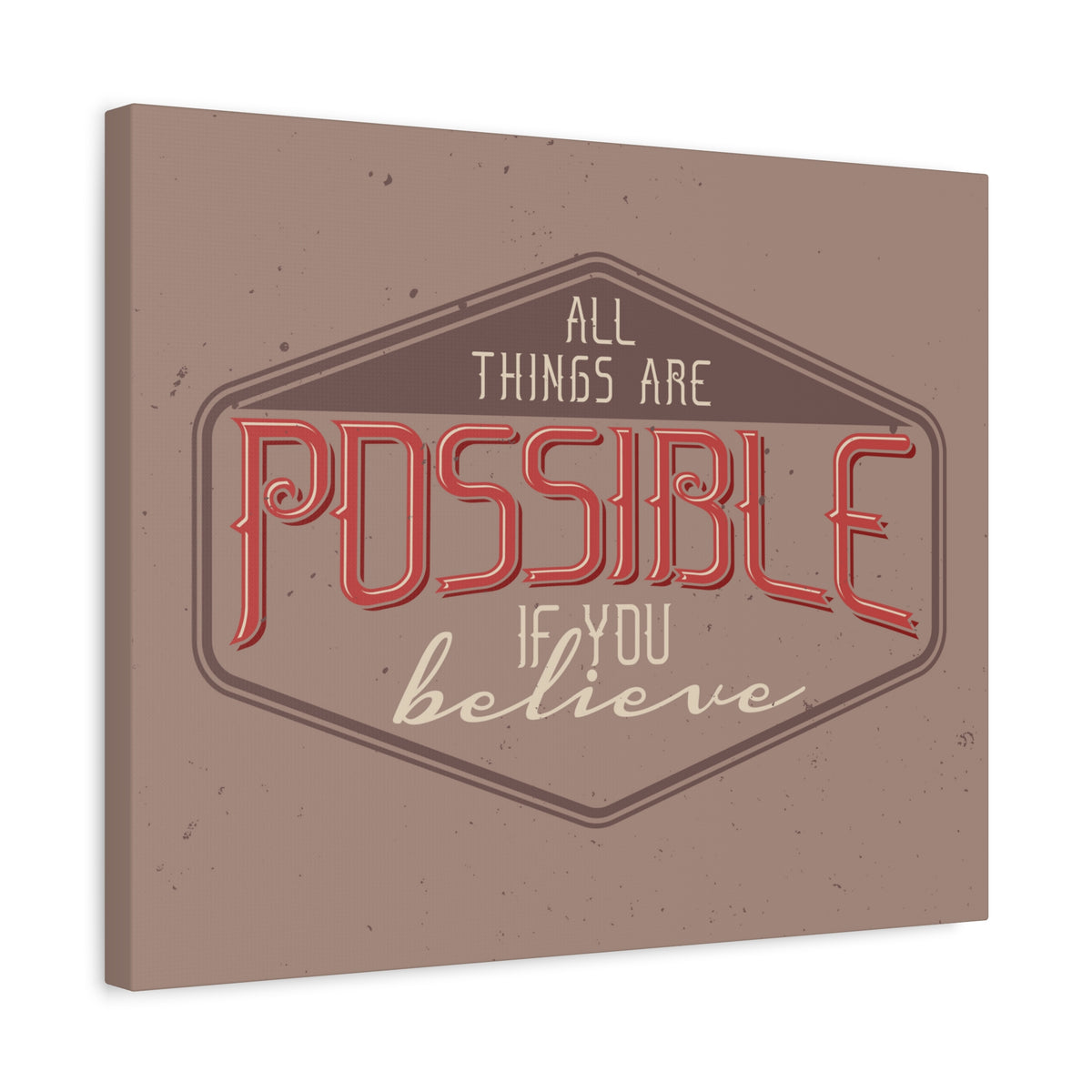 Inspirational Quote Canvas If You Believe Wall Art Motivational Motto Inspiring Prints Artwork Decor Ready to Hang-Express Your Love Gifts