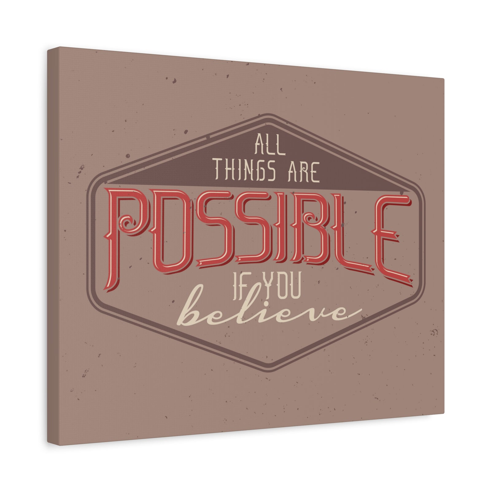 Inspirational Quote Canvas If You Believe Wall Art Motivational Motto Inspiring Prints Artwork Decor Ready to Hang-Express Your Love Gifts