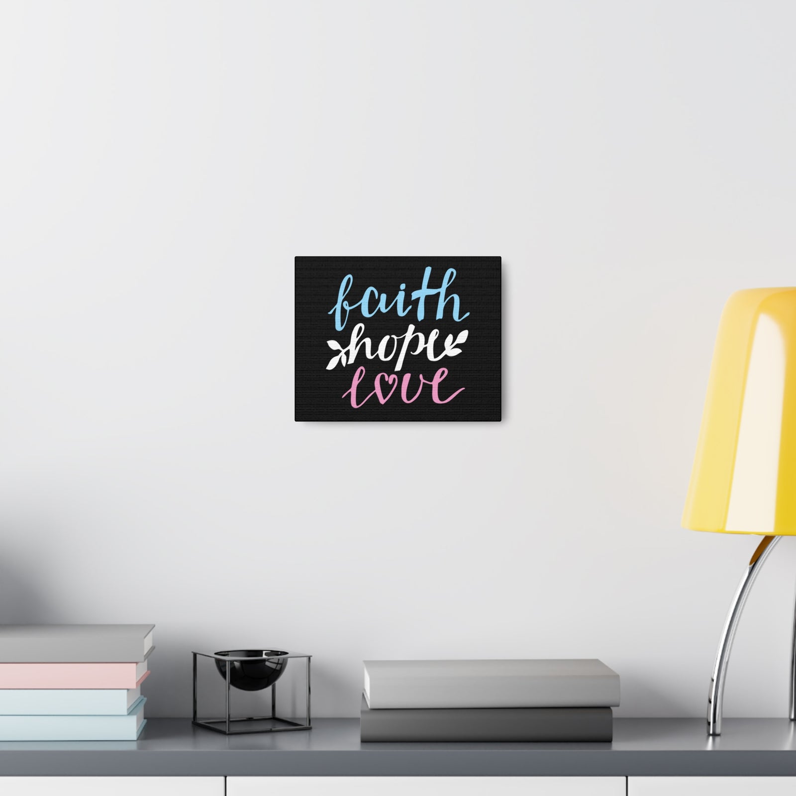 Scripture Walls Faith Hope Love Colors 1 Corinthians 13:13 Christian Wall Art Bible Verse Print Ready To Hang-Express Your Love Gifts