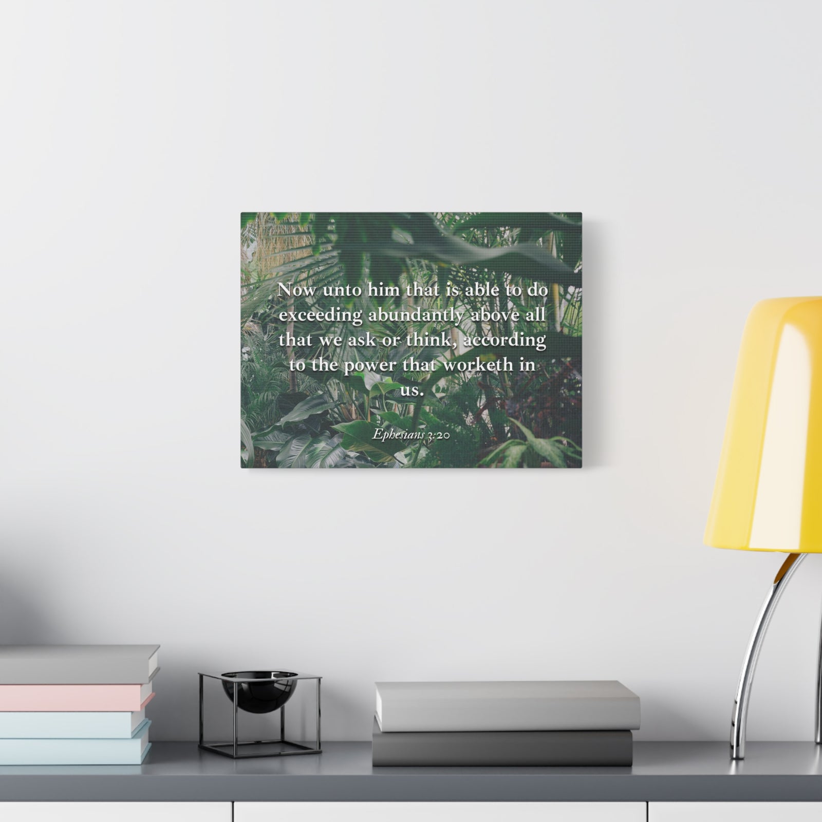 Scripture Canvas Above All Ephesians 3:20 Christian Wall Art Bible Verse Print Ready to Hang-Express Your Love Gifts