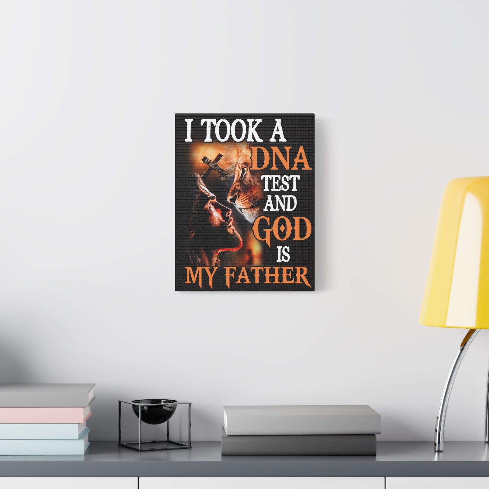 Inspirational Wall Art God is My Father Motivation Wall Decor for Home Office Gym Inspiring Success Quote Print Ready to Hang Unframed-Express Your Love Gifts