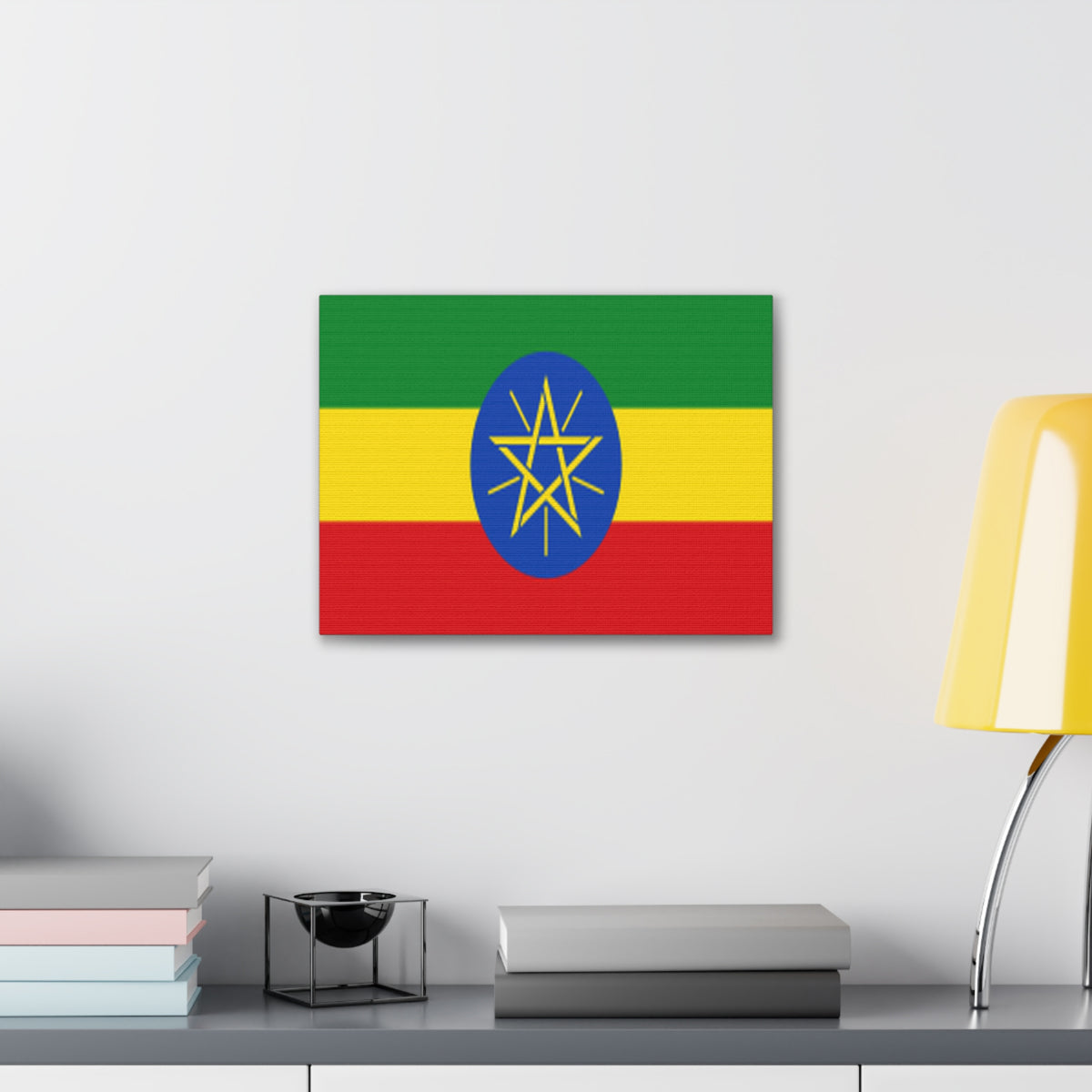 Ethiopia Country Flag Canvas Vibrant Wall Art Unframed Home Decor-Express Your Love Gifts
