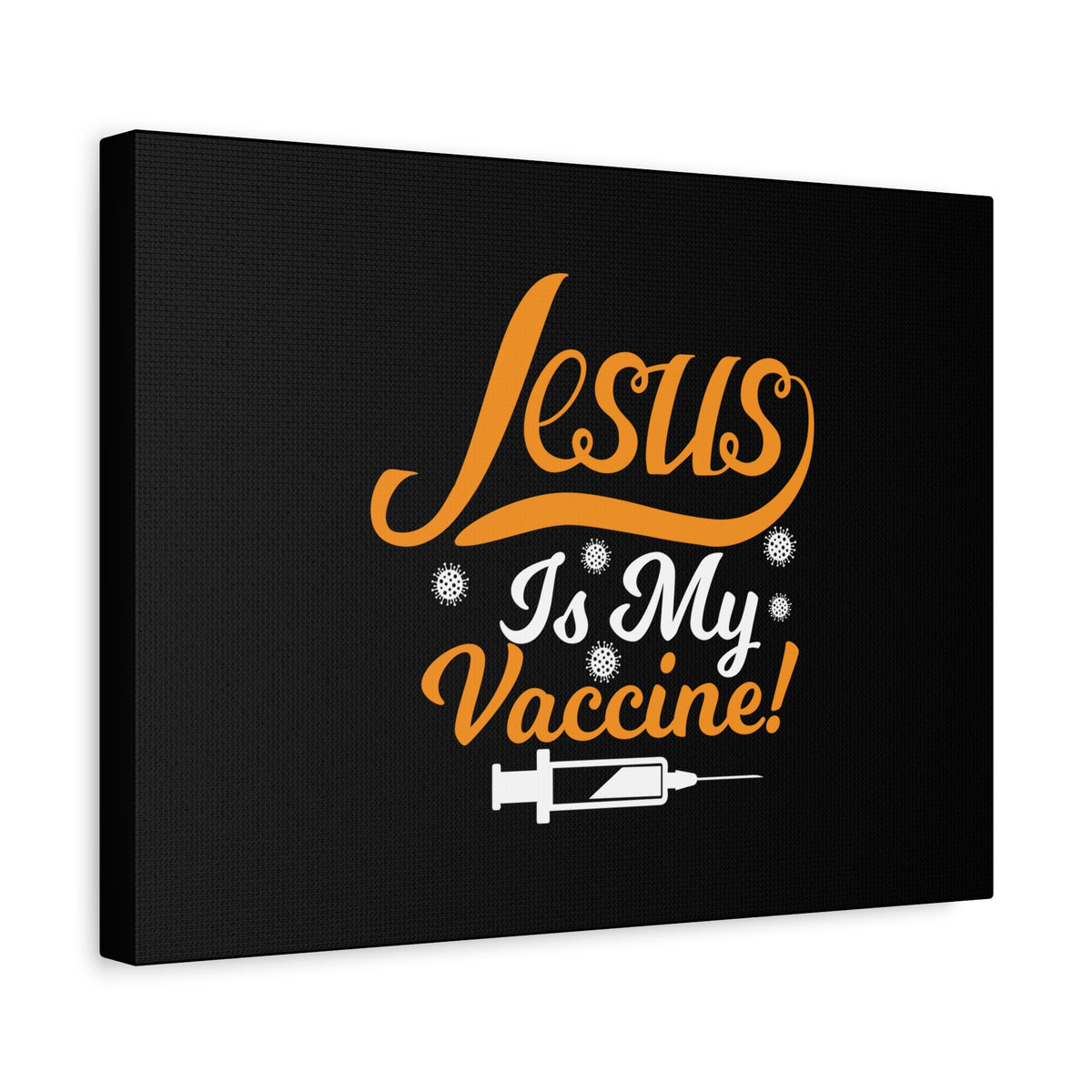 Scripture Canvas Jesus Is My Vaccine Psalm 63:3 Christian Wall Art Bible Verse Print Ready to Hang-Express Your Love Gifts