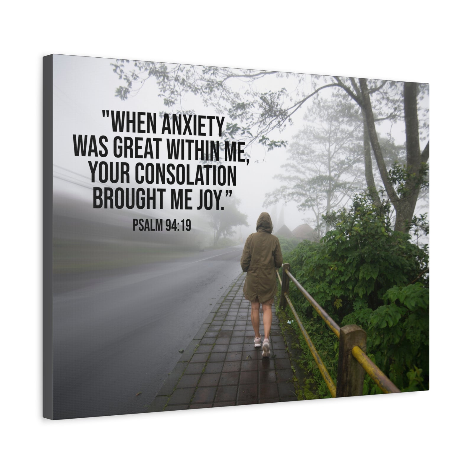 Scripture Walls Great Within Me Psalm 94:19 Bible Verse Canvas Christian Wall Art Ready to Hang-Express Your Love Gifts