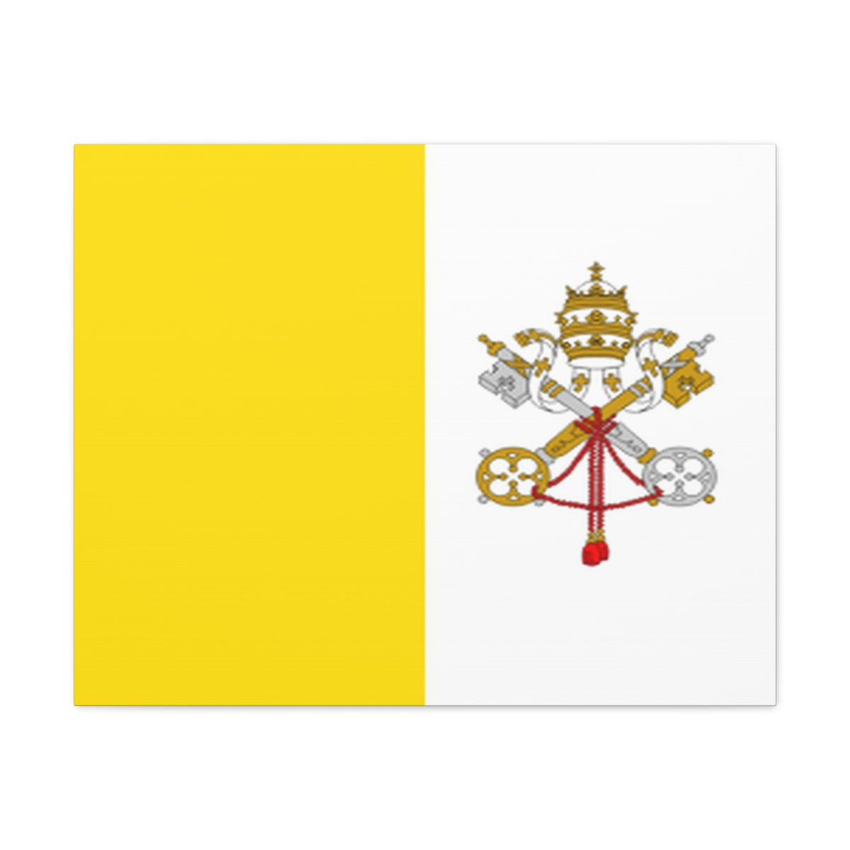 Vatican City Country Flag Canvas Vibrant Wall Art Unframed Home Decor-Express Your Love Gifts