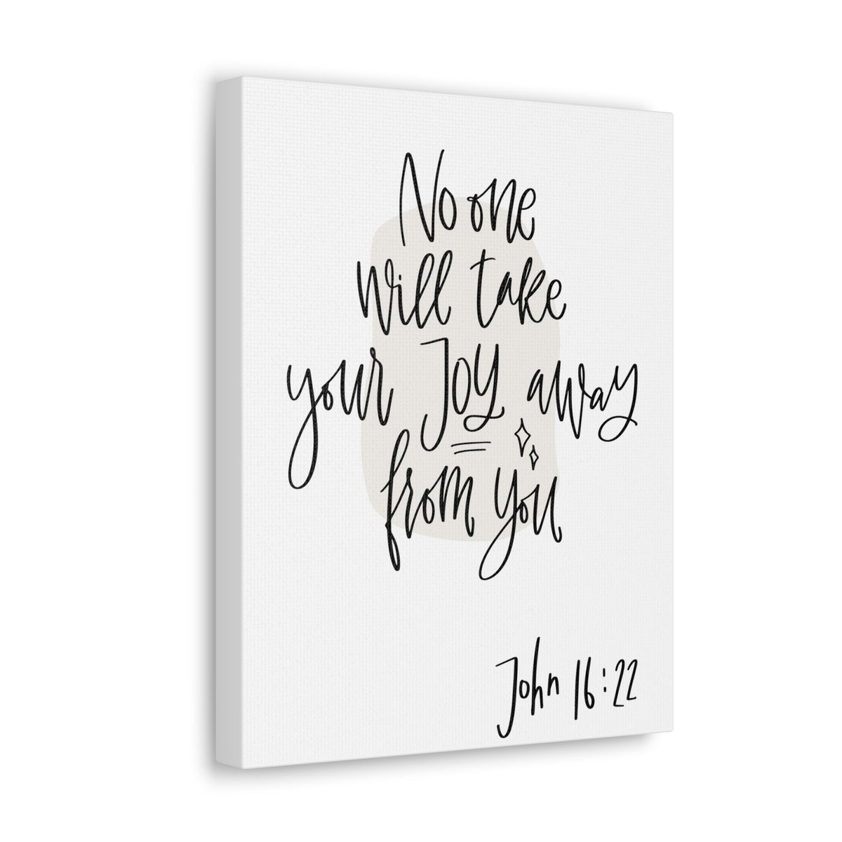 Scripture Walls No One Will Take Your Joy John 16:22 Bible Verse Canvas Christian Wall Art Ready To Hang-Express Your Love Gifts