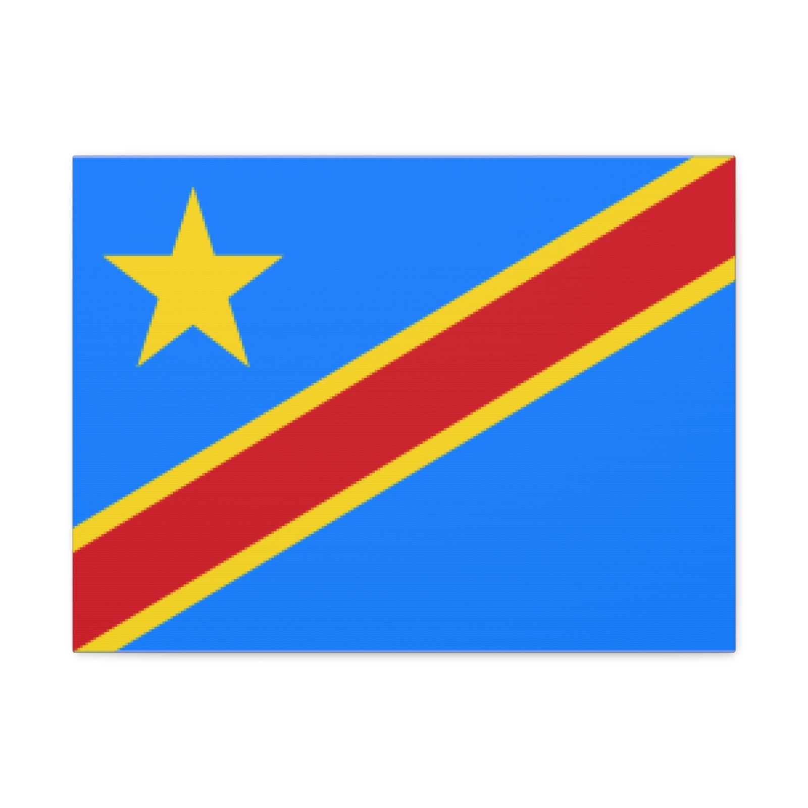 DR Congo Country Flag Canvas Vibrant Wall Art Unframed Home Decor-Express Your Love Gifts