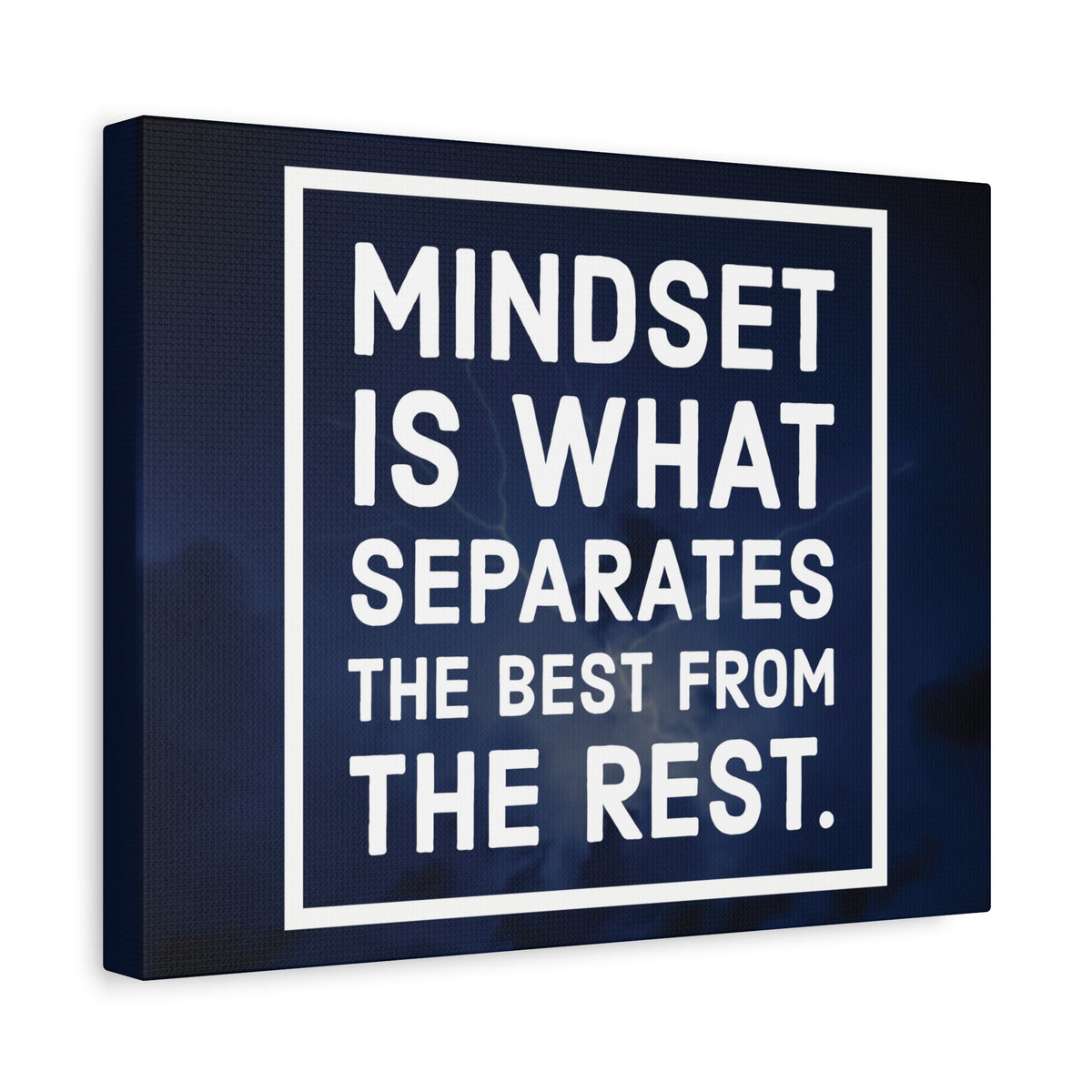 Inspirational Quote Canvas Mindset Is What Separates Wall Art Motivational Motto Inspiring Prints Artwork Decor Ready to Hang-Express Your Love Gifts