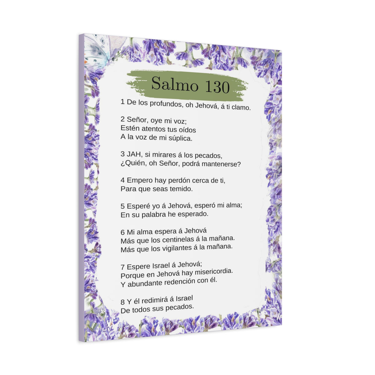 Salmo 130 Impresión De Arte Cristiano en la Pared Lista Para Colgar-Express Your Love Gifts