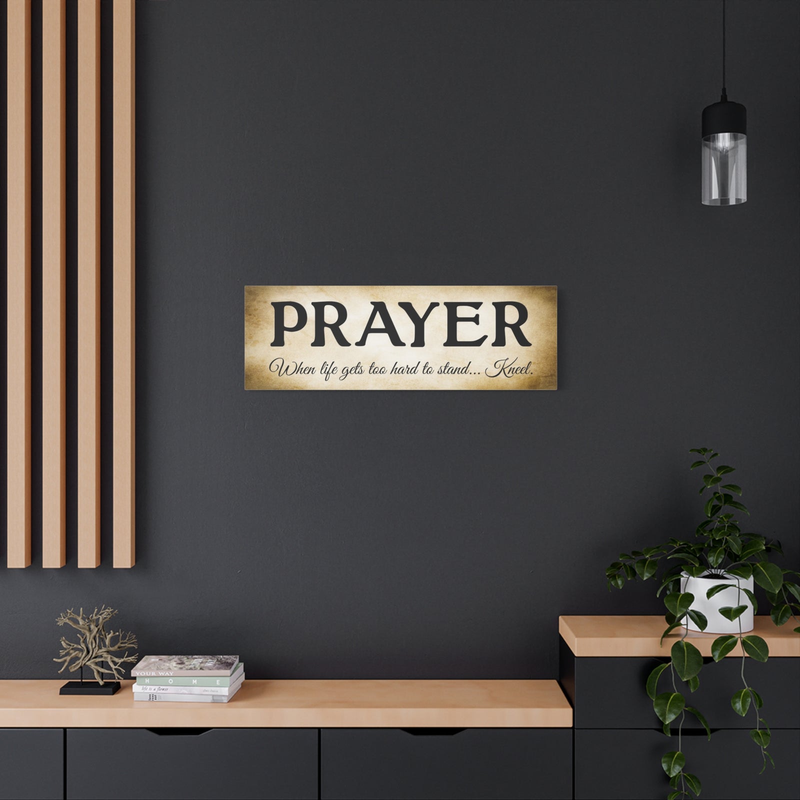 Scripture Walls Prayer Gold Bible Verse Canvas Christian Wall Art Ready to Hang Unframed-Express Your Love Gifts