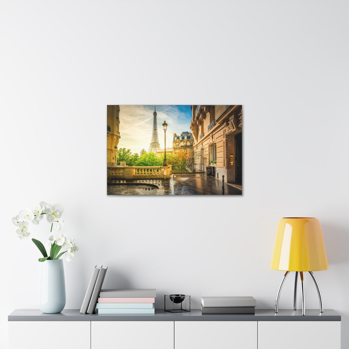 Paris Street View France Canvas Artwork High-Quality Breathtaking French City for Home Decor Ready to Hang-Express Your Love Gifts