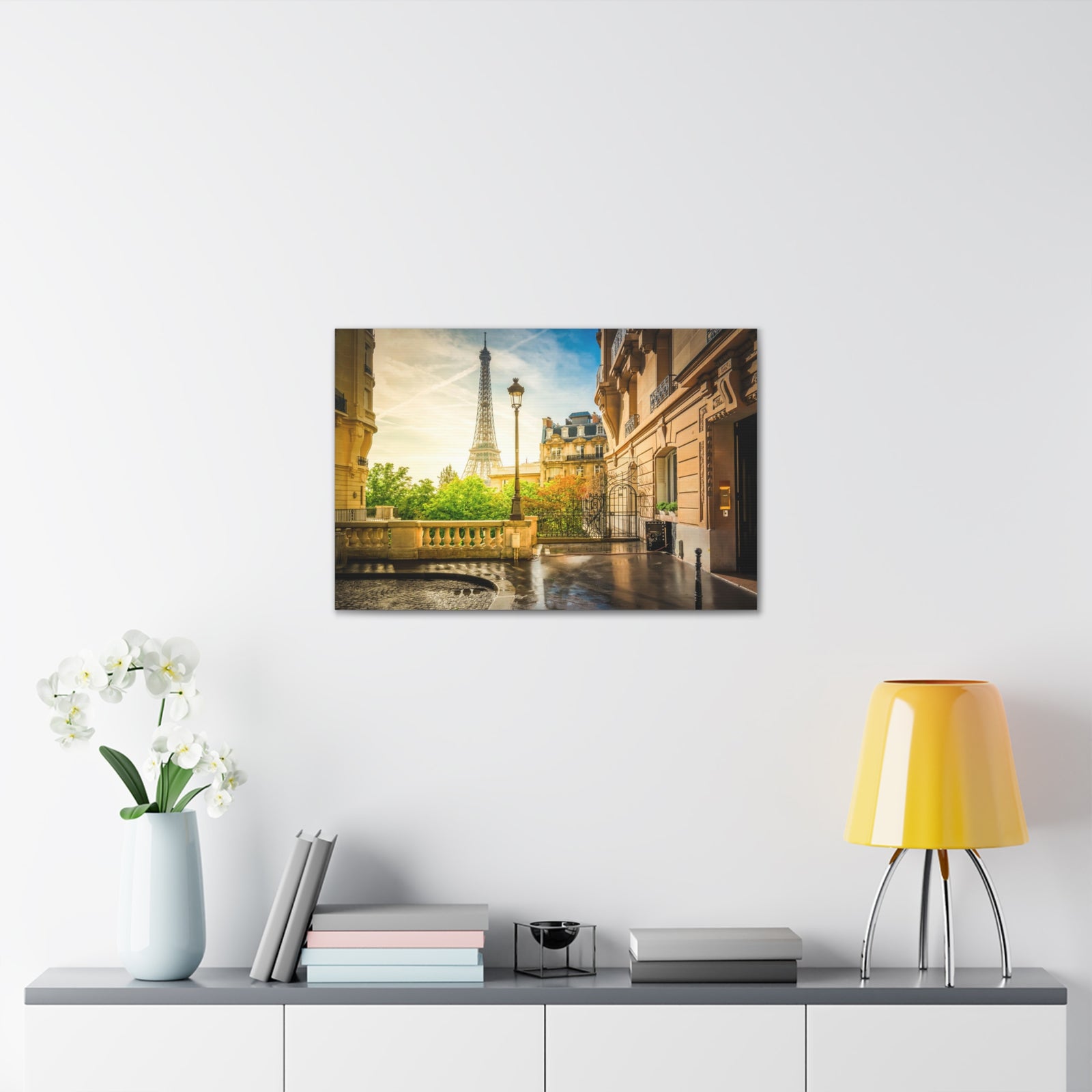 Paris Street View France Canvas Artwork High-Quality Breathtaking French City for Home Decor Ready to Hang-Express Your Love Gifts