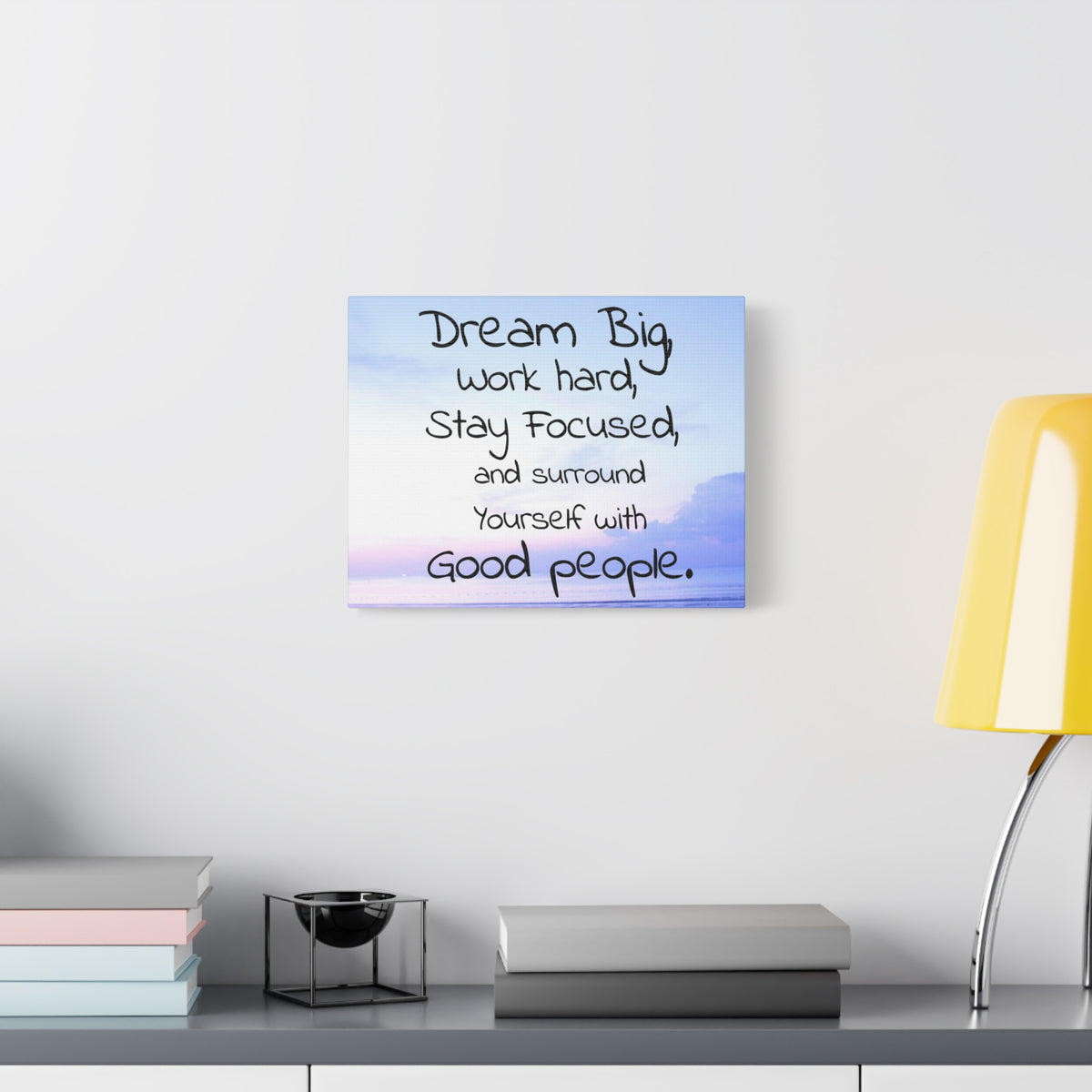 Inspirational Quote Canvas Dream Big Wall Art Motivational Motto Inspiring Prints Artwork Decor Ready to Hang-Express Your Love Gifts