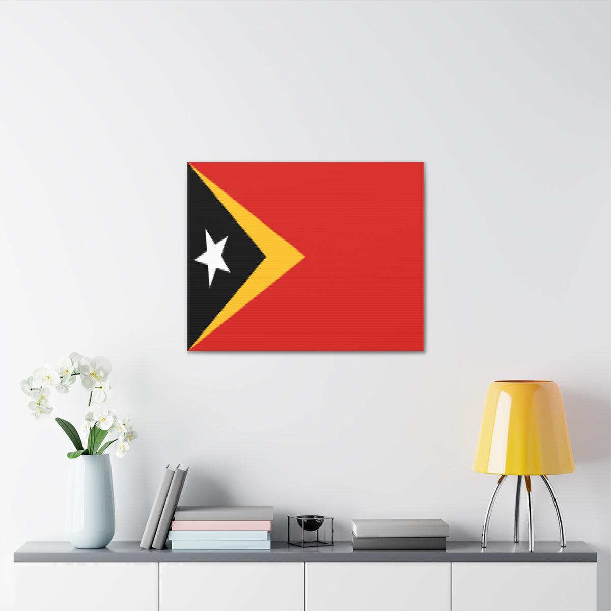 Timor-Leste Country Flag Canvas Vibrant Wall Art Unframed Home Decor-Express Your Love Gifts