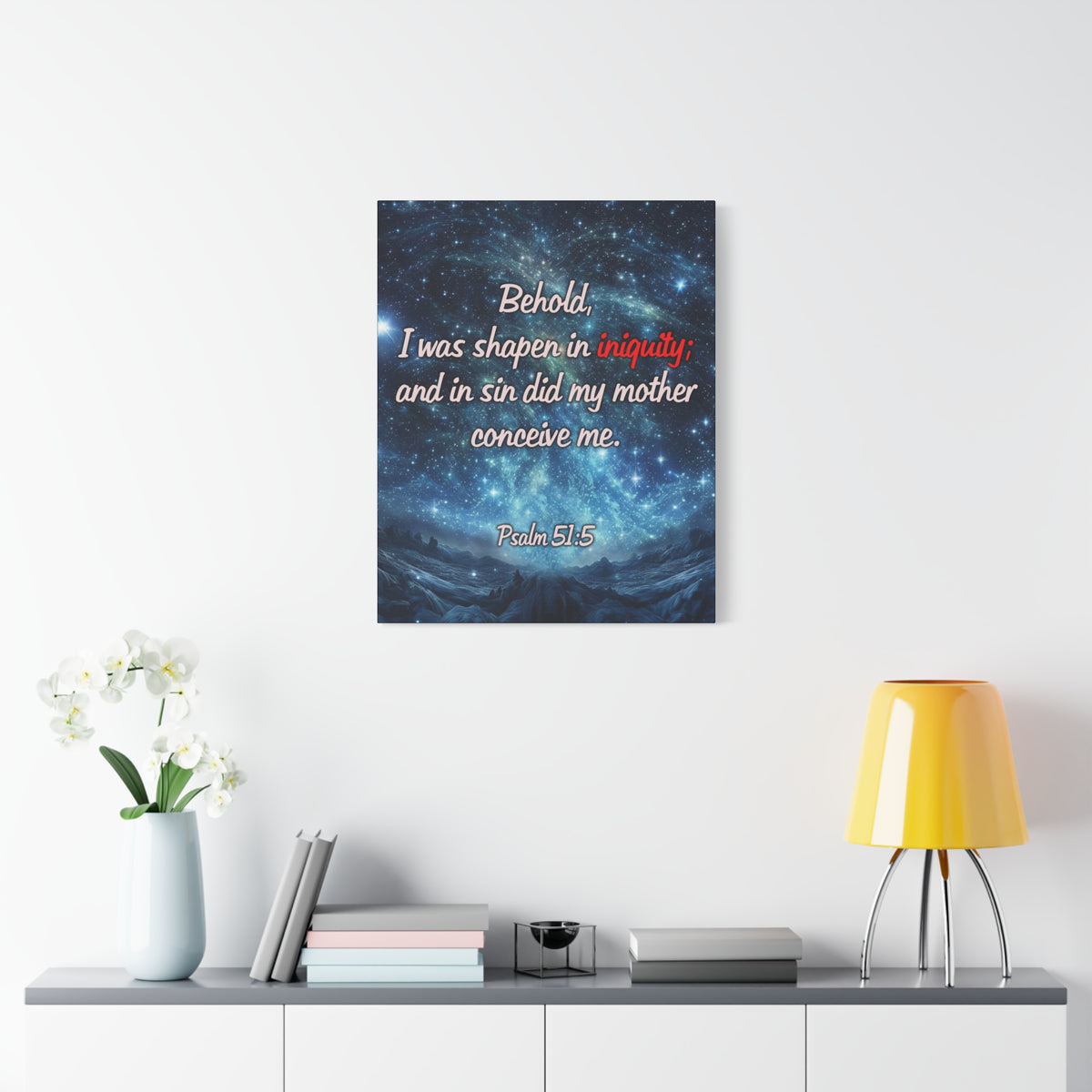 Scripture Walls Psalm 51:5 Original Sin Christian Wall Art Print Ready to Hang Unframed-Express Your Love Gifts