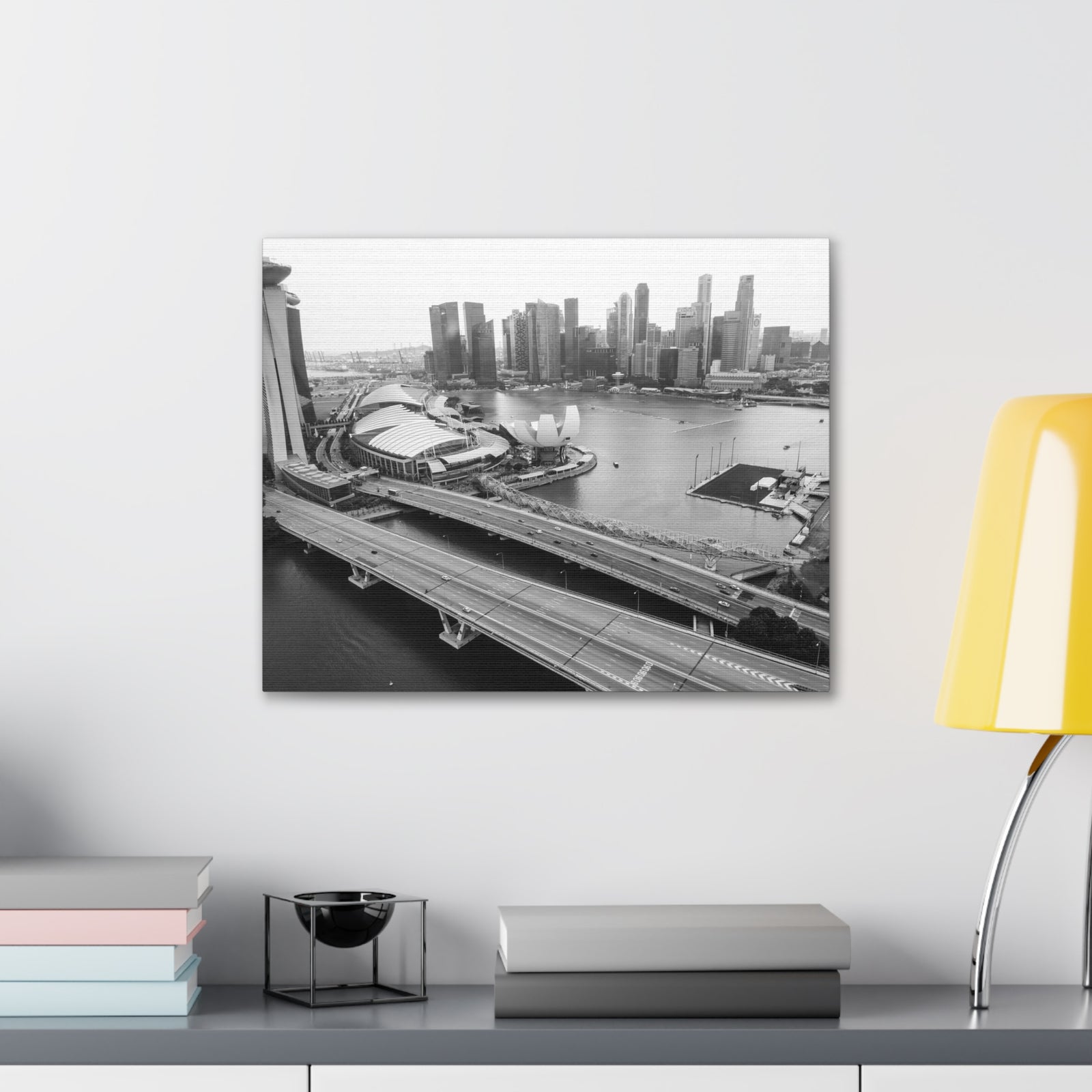 Singapore Skyline Canvas Artwork High-Quality Breathtaking Stunning Cityscape for Home Decor Ready to Hang-Express Your Love Gifts