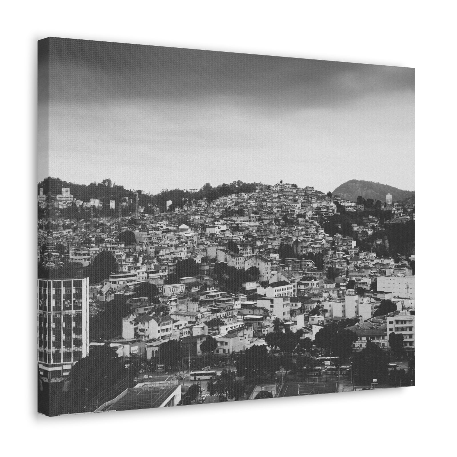 Rio de Janeiro Black And White Skyline Canvas Artwork High-Quality Breathtaking Stunning Cityscape for Home Decor Ready to Hang-Express Your Love Gifts