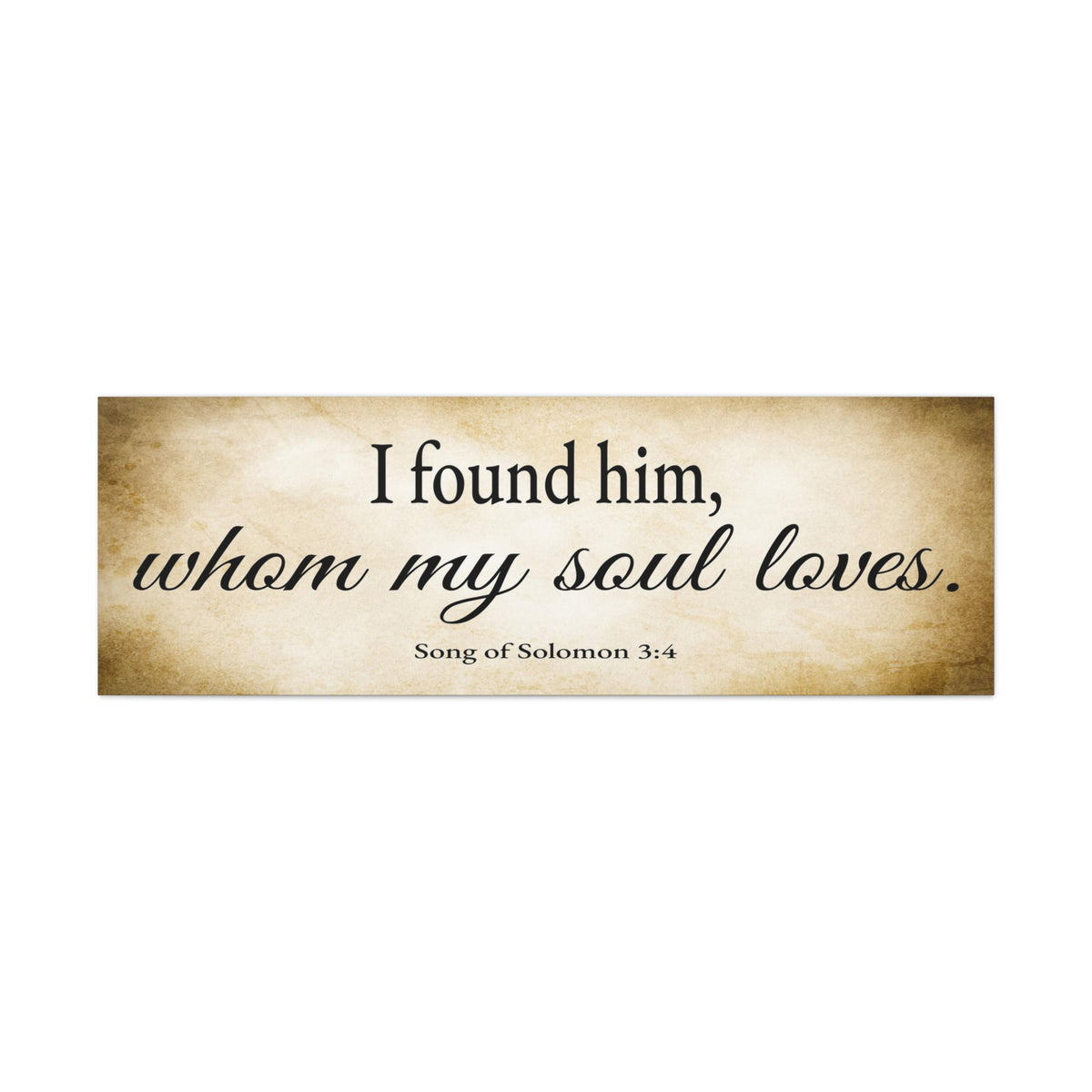 Scripture Walls Song of Solomon 3:4 Gold Bible Verse Canvas Christian Wall Art Ready to Hang Unframed-Express Your Love Gifts