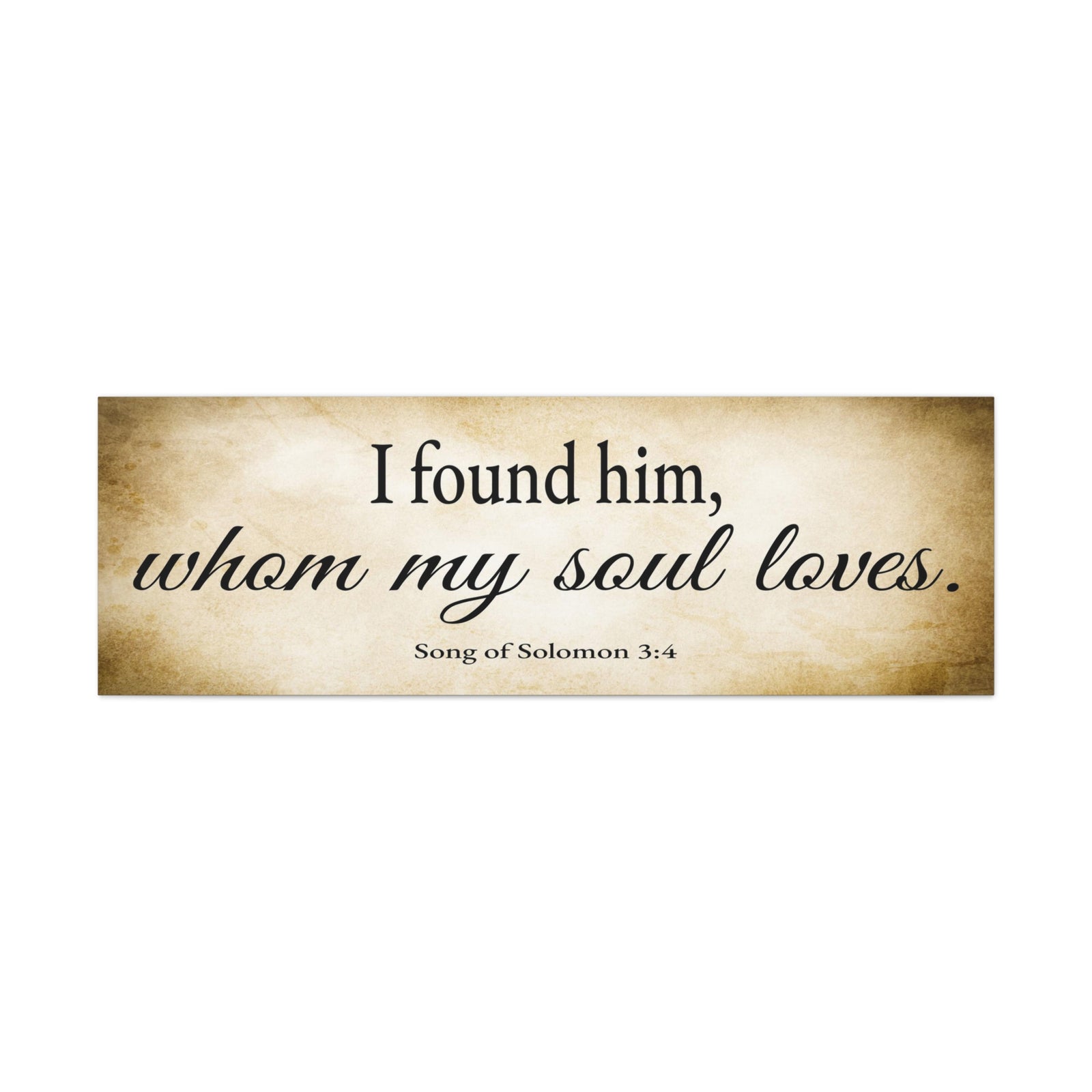 Scripture Walls Song of Solomon 3:4 Gold Bible Verse Canvas Christian Wall Art Ready to Hang Unframed-Express Your Love Gifts