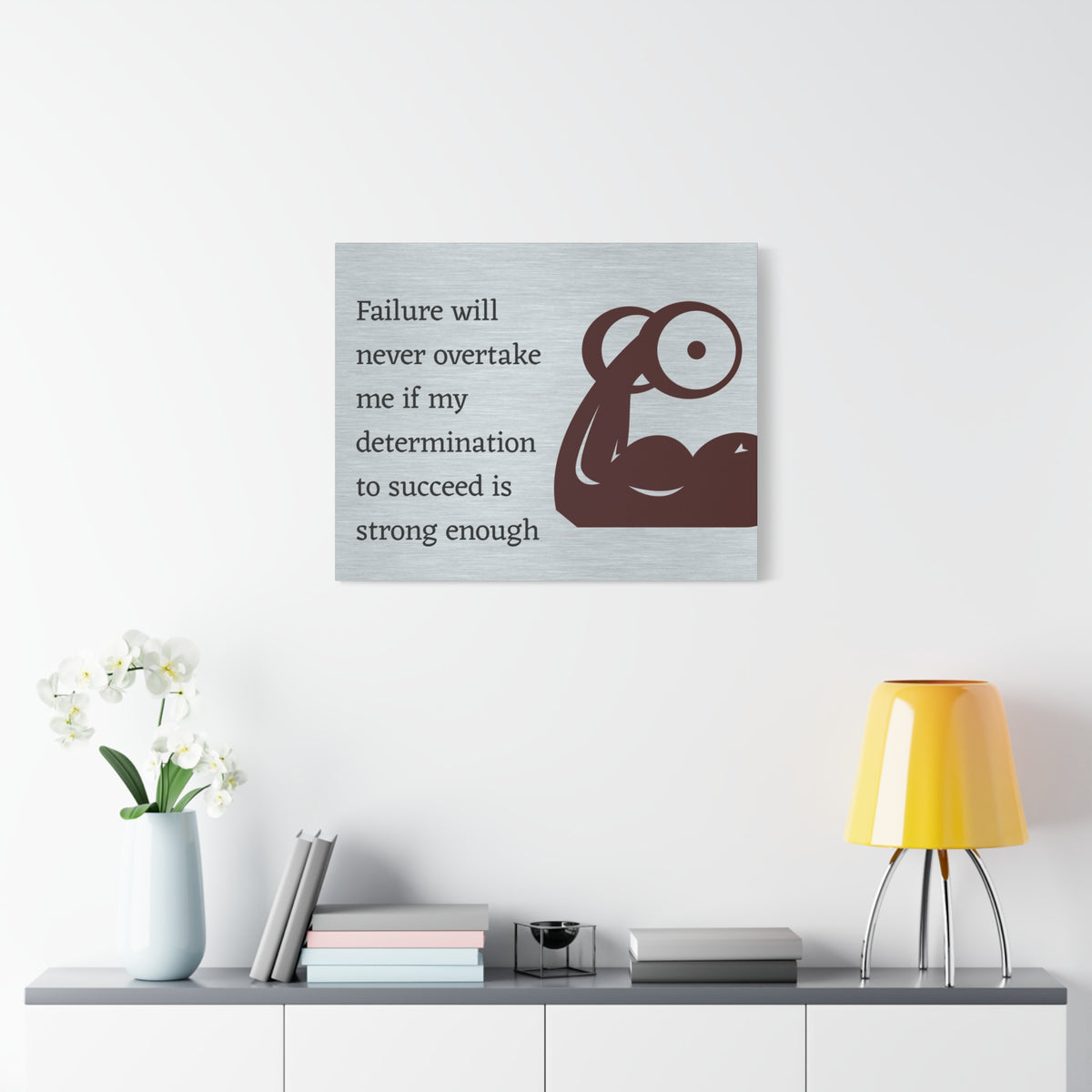 Inspirational Wall Art Determination To Succeed Motivation Wall Decor for Home Office Gym Inspiring Success Quote Print Ready to Hang-Express Your Love Gifts