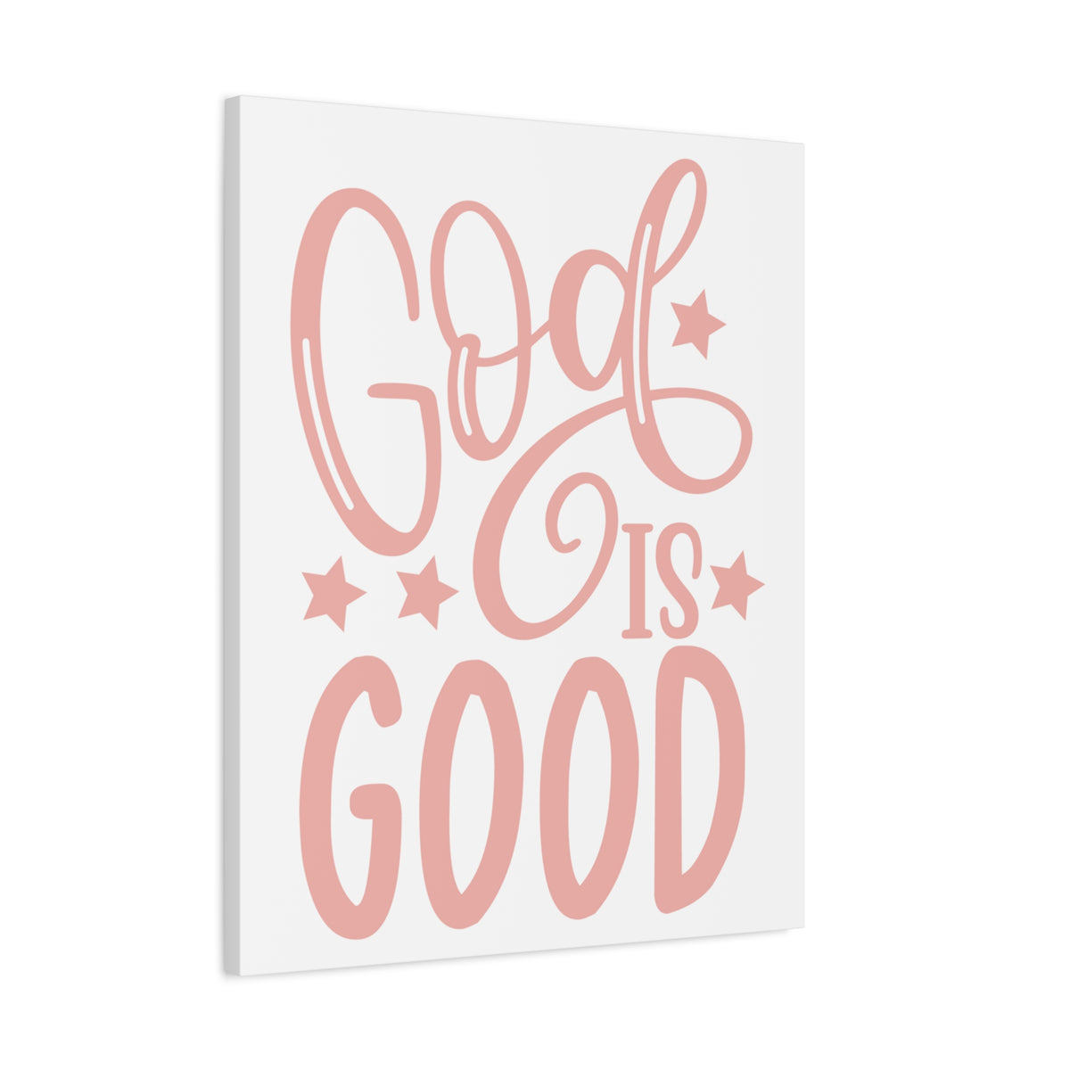 Scripture Canvas God Is Good Psalm 107:1 Christian Wall Art Print Ready to Hang-Express Your Love Gifts