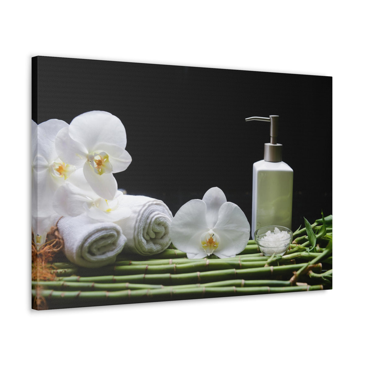 Long Green Leaves Forest Floral Nature Photography Canvas Wall Art for Home Decor Ready-to-Hang-Express Your Love Gifts