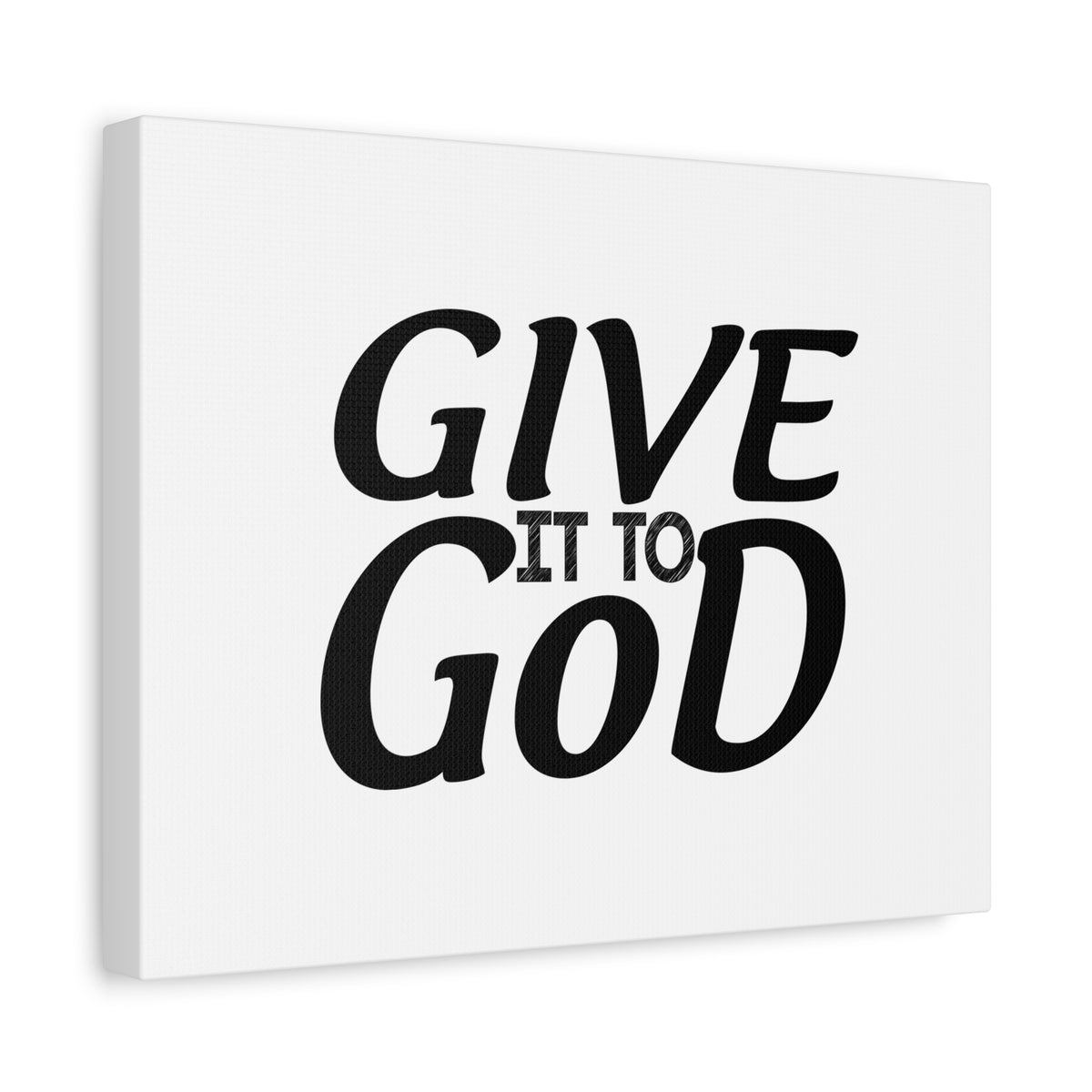 Scripture Canvas Give To God Psalm 55:22 Christian Wall Art Bible Verse Print Ready to Hang-Express Your Love Gifts