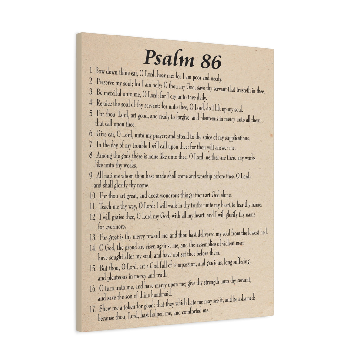 Scripture Walls Praying in Difficult Times Psalm 86:2 Bible Verse Canvas Christian Wall Art Ready to Hang-Express Your Love Gifts