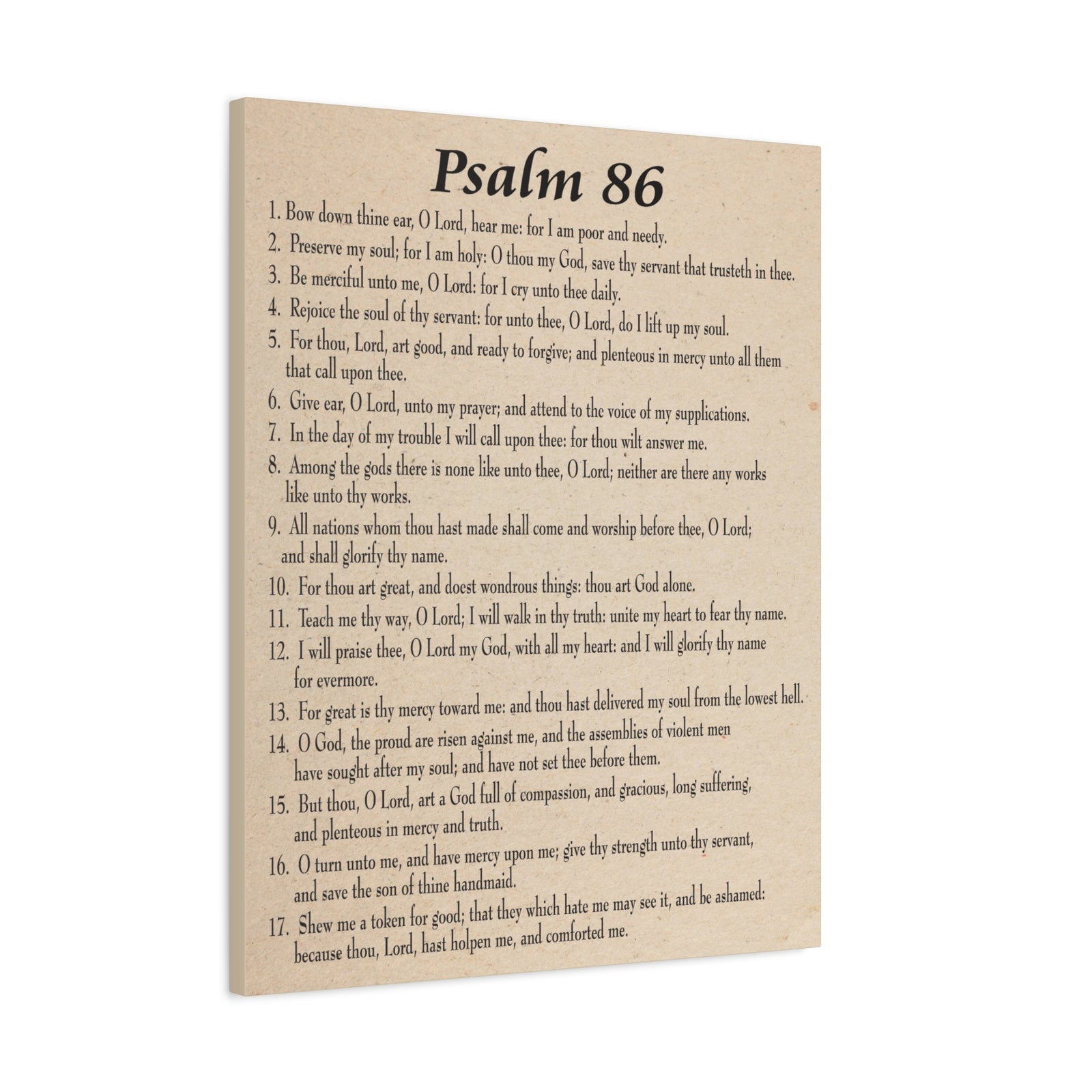 Scripture Walls Praying in Difficult Times Psalm 86:2 Bible Verse Canvas Christian Wall Art Ready to Hang-Express Your Love Gifts