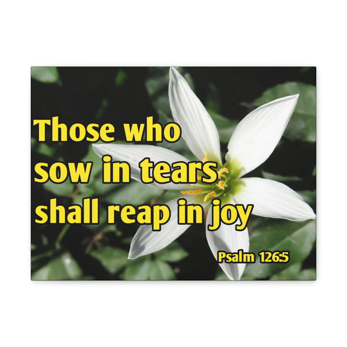 Scripture Walls Shall Reap In Joy Psalm 126:5 Bible Verse Canvas Christian Wall Art Ready to Hang-Express Your Love Gifts