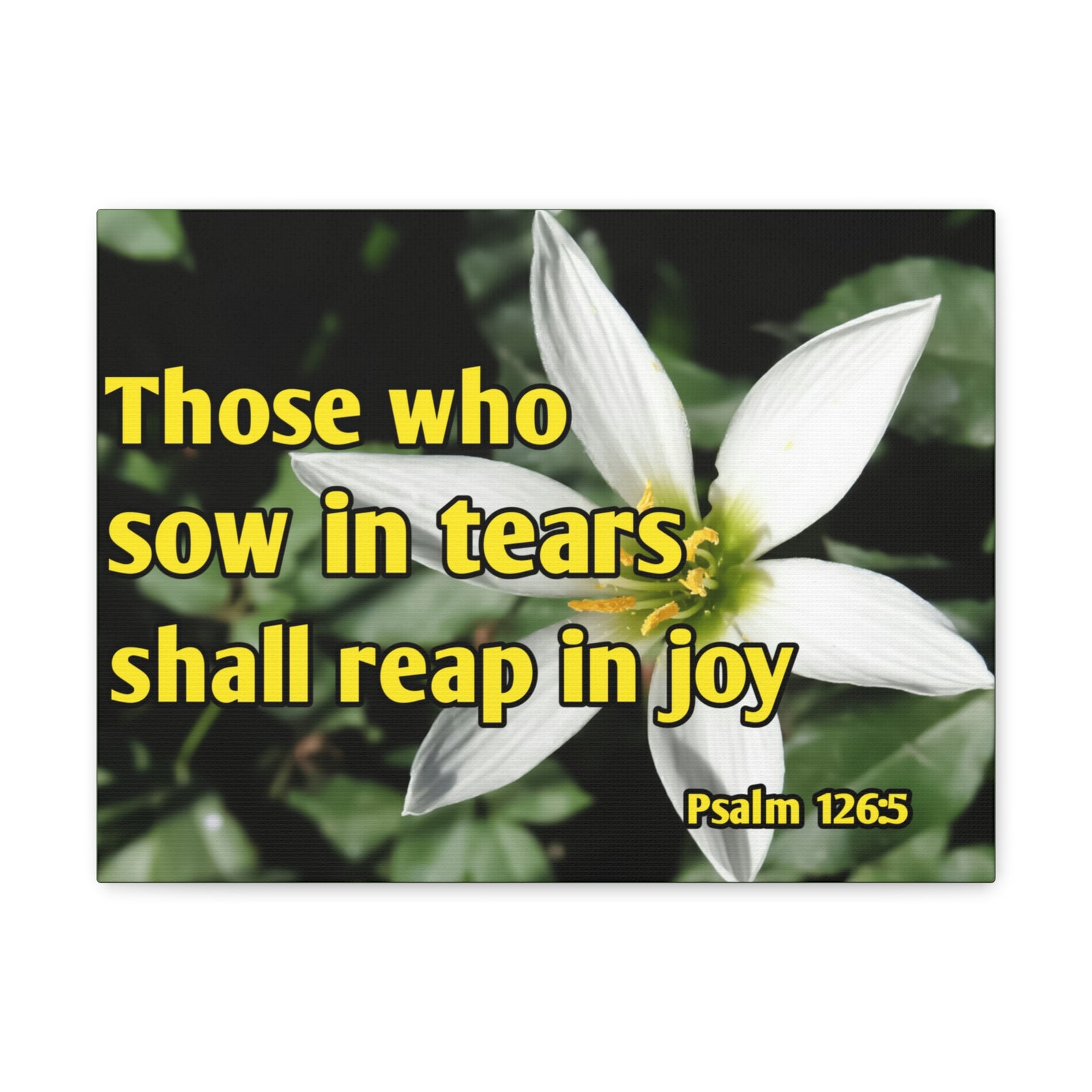 Scripture Walls Shall Reap In Joy Psalm 126:5 Bible Verse Canvas Christian Wall Art Ready to Hang-Express Your Love Gifts