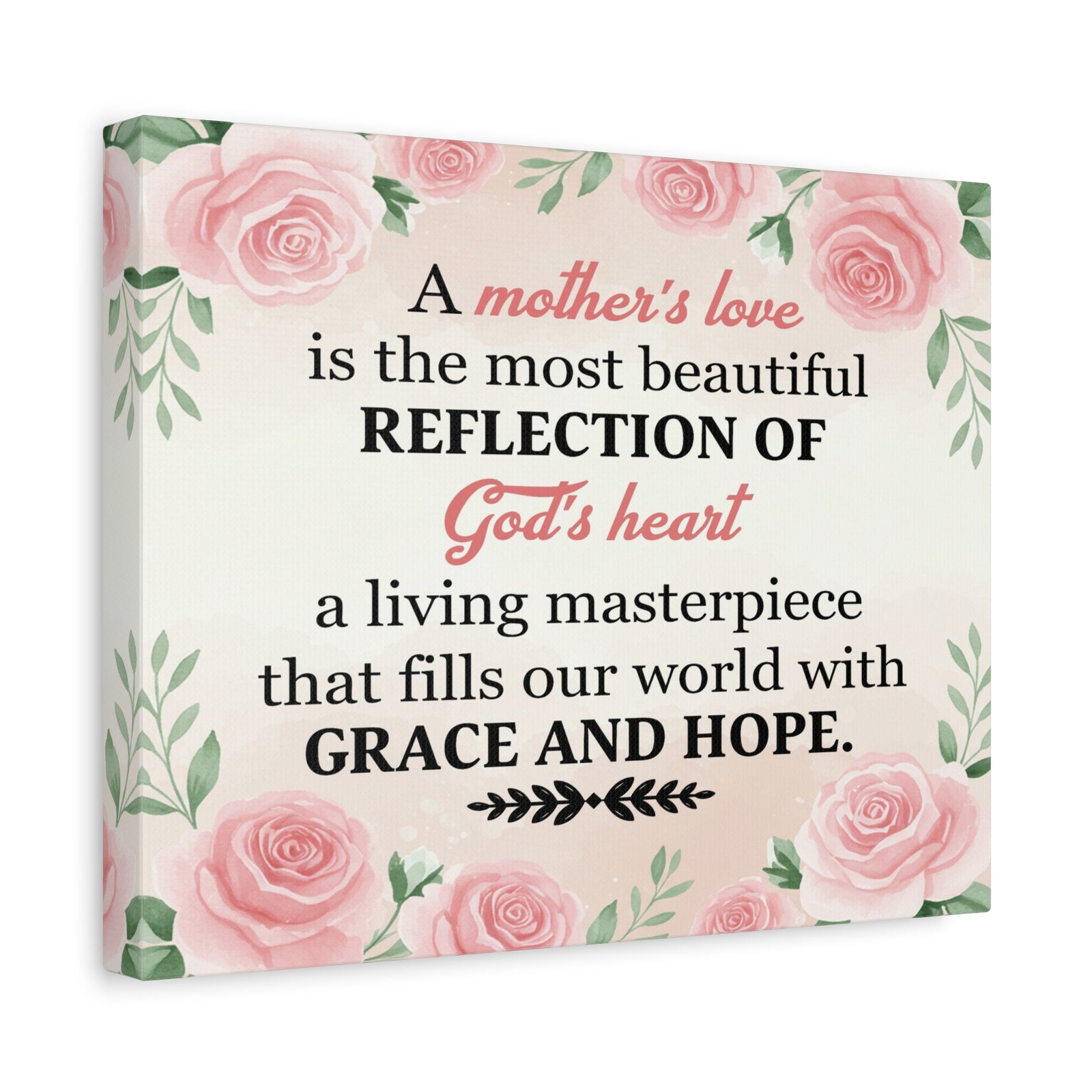 Inspirational Canvas Grace and Hope Wall Decor for Home Office Gym Inspiring Success Quote Print Ready to Hang Unframed-Express Your Love Gifts
