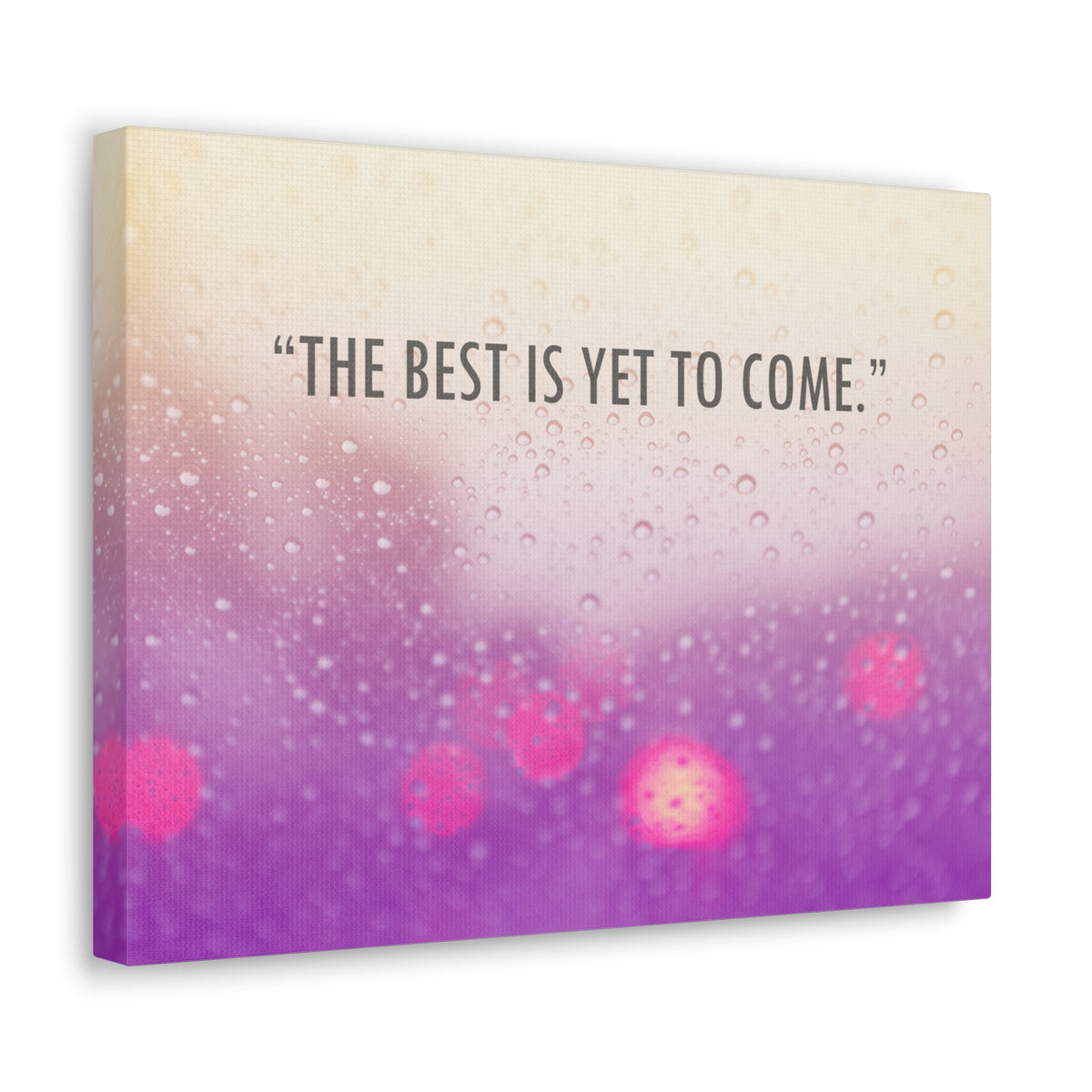 Inspirational Quote Canvas The Best Is Yet To Come Motivational Print Ready to Hang Artwork-Express Your Love Gifts