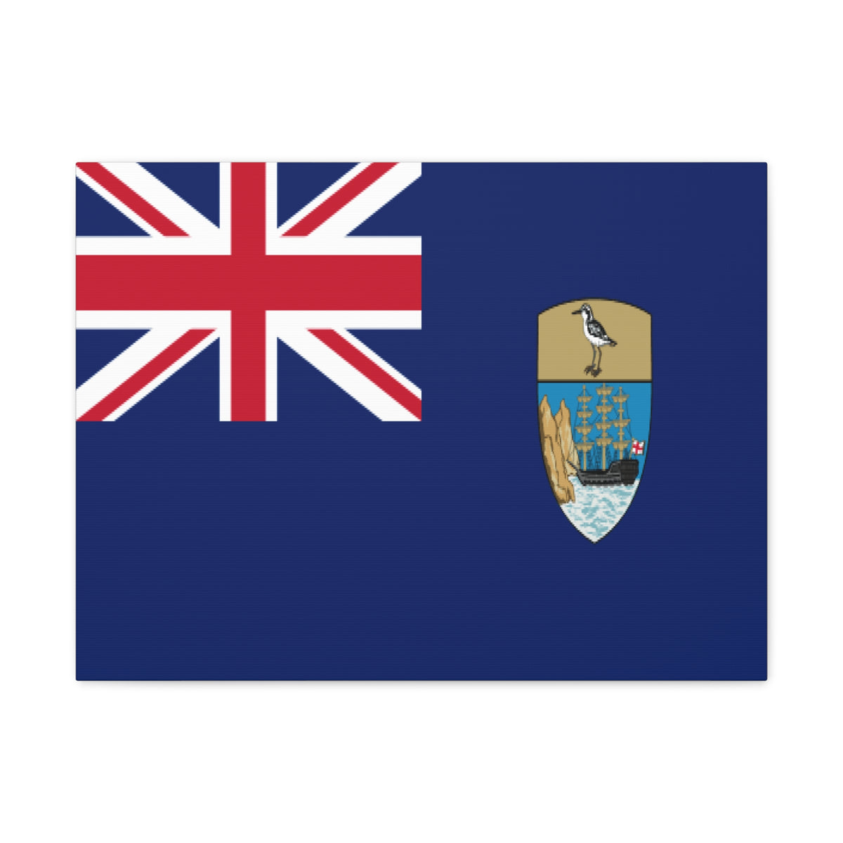 Saint Helena, Ascension and Tristan da Cunha Country Flag Canvas Vibrant Wall Art Unframed Home Decor-Express Your Love Gifts