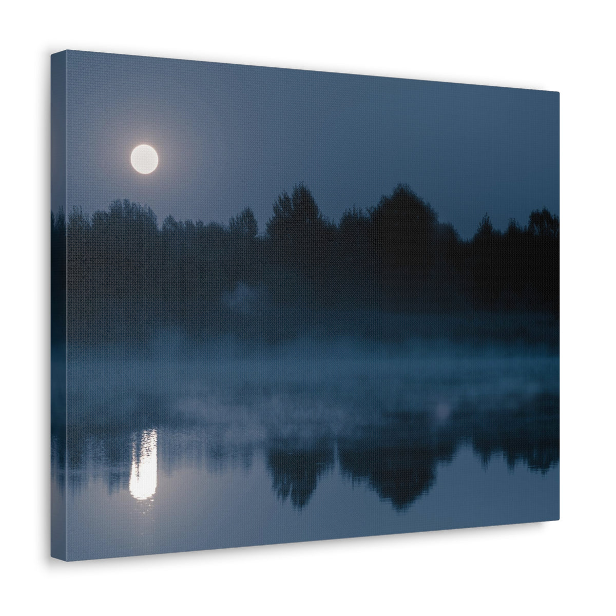 Misty Mountain Reflections Nature Wilderness Photography Canvas Wall Art for Home Decor Ready-to-Hang-Express Your Love Gifts