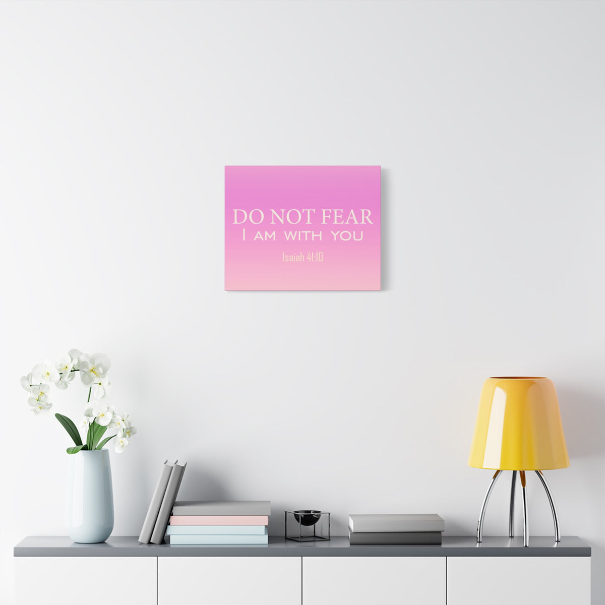 Scripture Canvas I Am With You Isaiah 41:10 Christian Wall Art Bible Verse Print Ready to Hang-Express Your Love Gifts