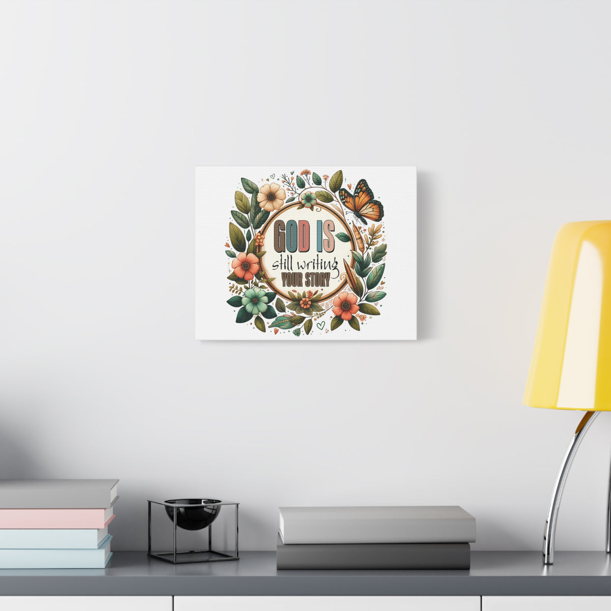 Scripture Walls God is Still Writing Bible Verse Canvas Christian Wall Art Ready to Hang Unframed-Express Your Love Gifts
