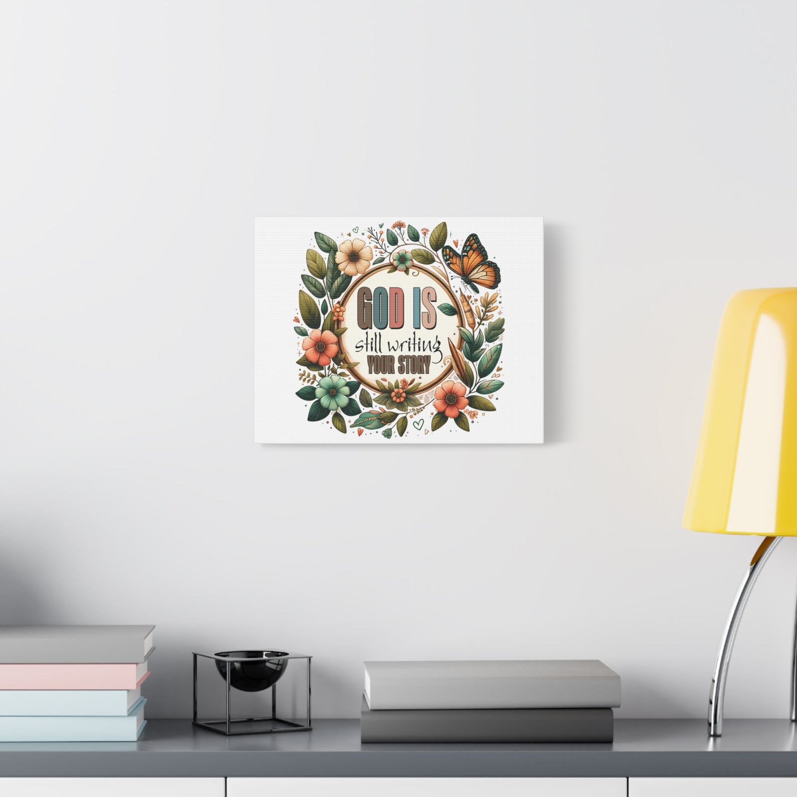 Scripture Walls God is Still Writing Bible Verse Canvas Christian Wall Art Ready to Hang Unframed-Express Your Love Gifts