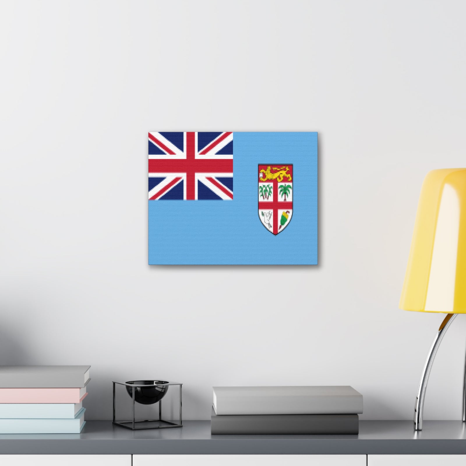 Fiji Country Flag Canvas Vibrant Wall Art Unframed Home Decor-Express Your Love Gifts