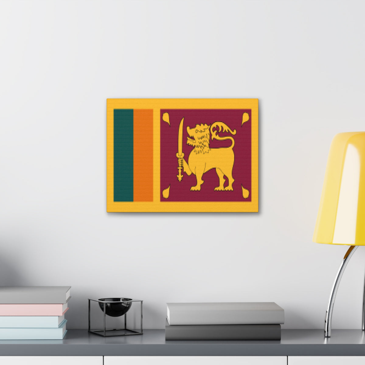 Sri Lanka Country Flag Canvas Vibrant Wall Art Unframed Home Decor-Express Your Love Gifts