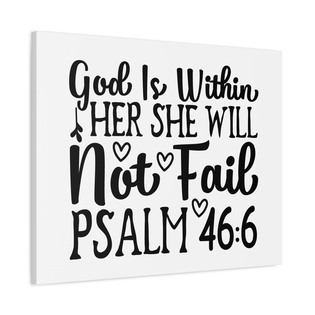 Scripture Walls God Is Within Psalm 46:6 Bible Verse Canvas Christian Wall Art Ready to Hang-Express Your Love Gifts