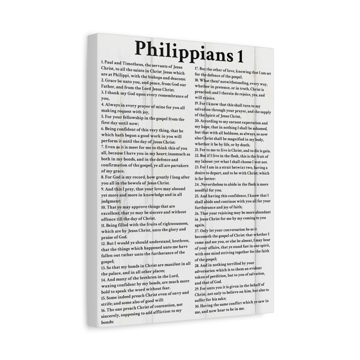 Scripture Walls Philippians 1 White Bible Verse Canvas Christian Wall Art Ready to Hang Unframed-Express Your Love Gifts