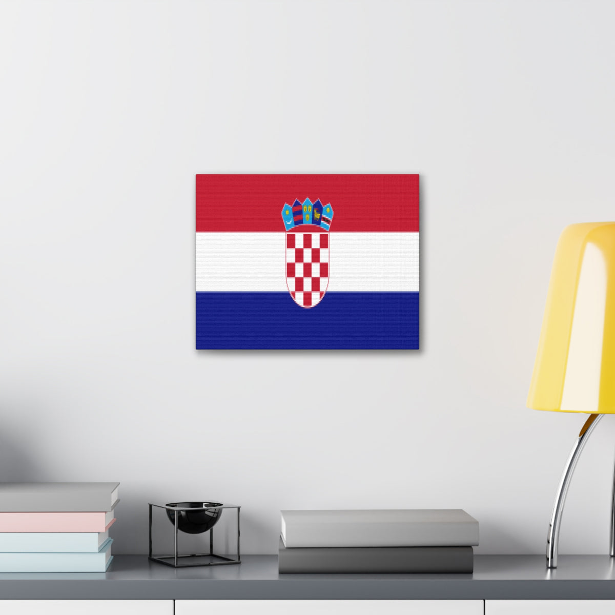 Croatia Country Flag Canvas Vibrant Wall Art Unframed Home Decor-Express Your Love Gifts