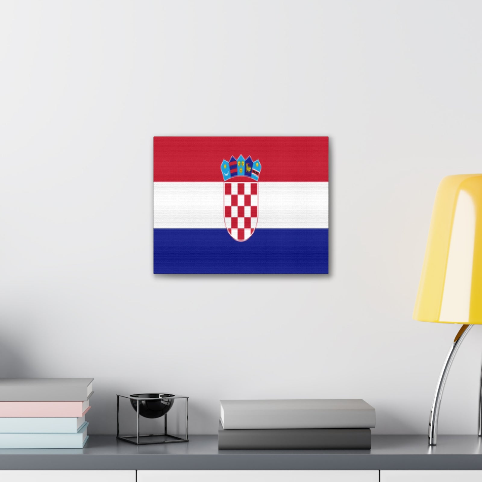 Croatia Country Flag Canvas Vibrant Wall Art Unframed Home Decor-Express Your Love Gifts
