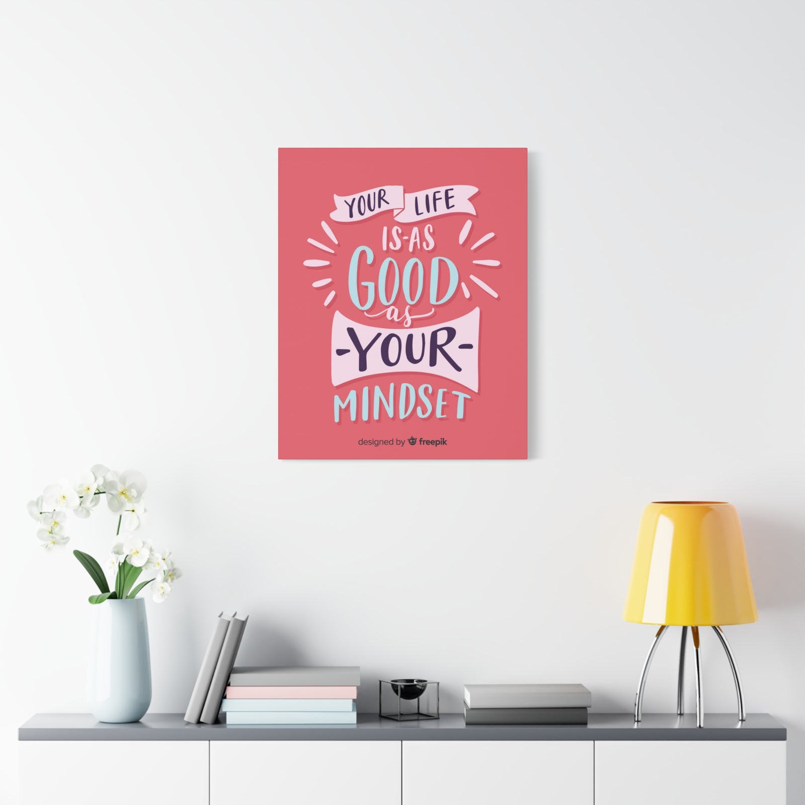 Inspirational Quote Canvas Mindset Wall Art Motivational Motto Inspiring Prints Artwork Decor Ready to Hang-Express Your Love Gifts