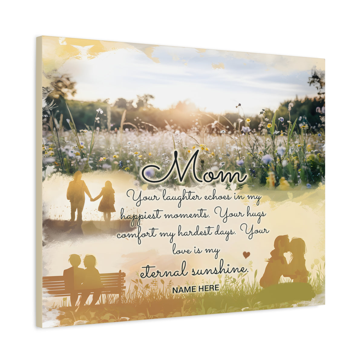 Personalized To Mom Eternal Sunshine Inspirational Quote – Elegant Home Décor-Express Your Love Gifts