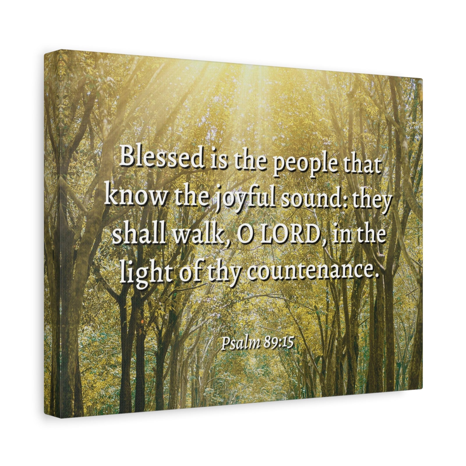 Scripture Walls Joyful Sound Psalm 89:15 Bible Verse Canvas Christian Wall Art Ready to Hang-Express Your Love Gifts