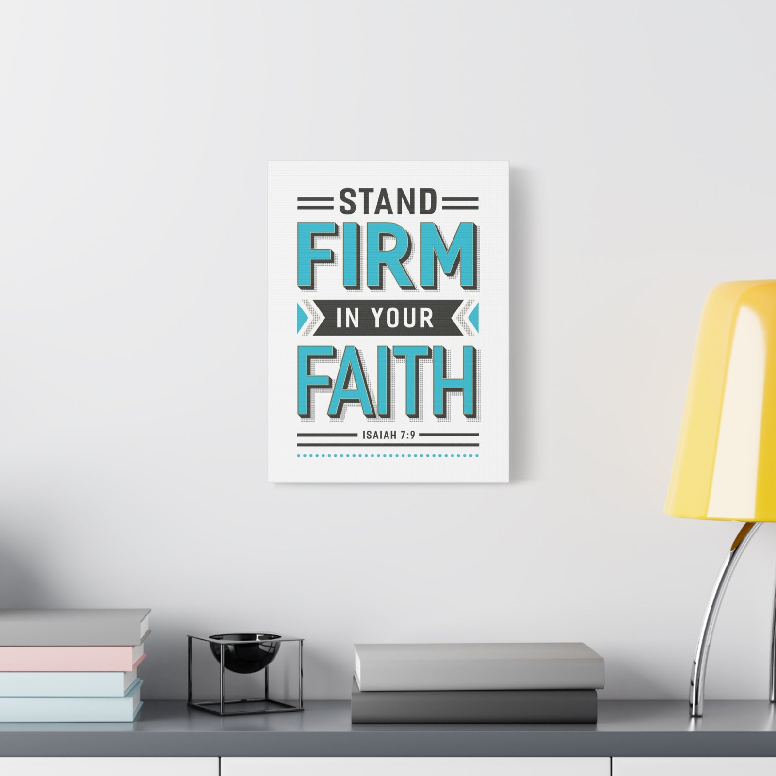 Scripture Canvas He Is God Psalm 46:10 Christian Wall Art Bible Verse Print Ready to Hang-Express Your Love Gifts