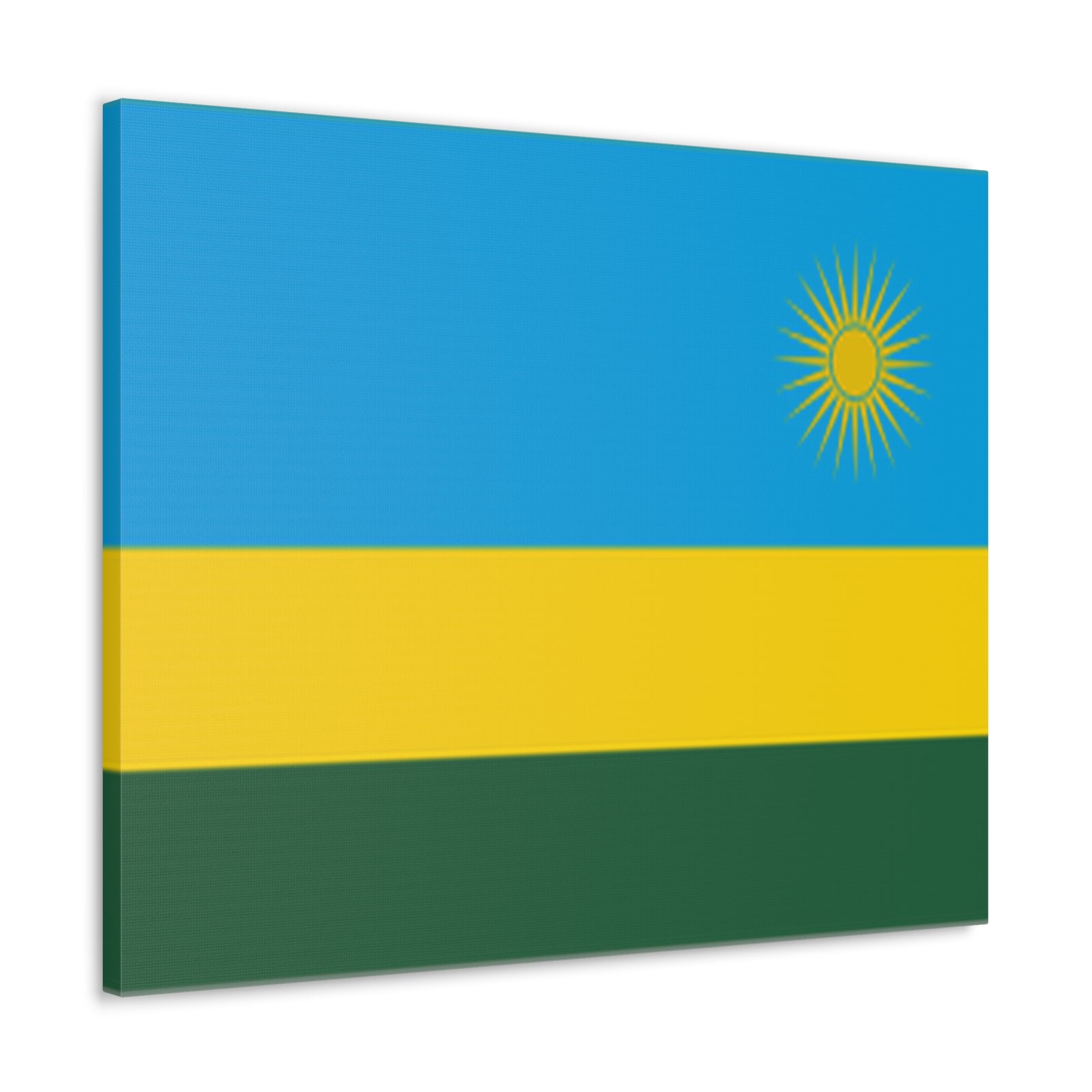 Rwanda Country Flag Canvas Vibrant Wall Art Unframed Home Decor-Express Your Love Gifts
