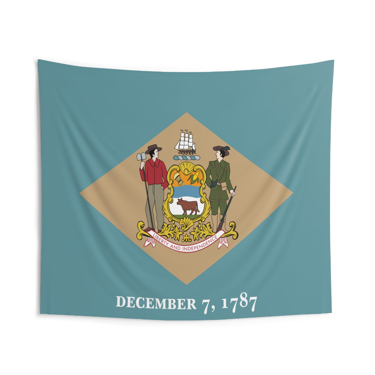 Delaware State Flag Wall Hanging Tapestry-Express Your Love Gifts